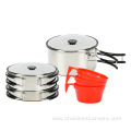 Outdoor Cook Set for 3 Person Camping Use